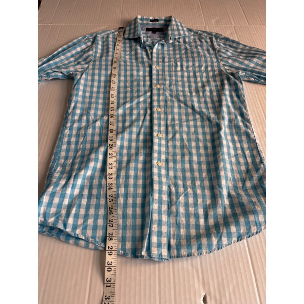 Tommy Hilfiger Button Down Shirt Gingham‎ Check Long Sleeve Regular Fit Size M - Picture 7 of 10